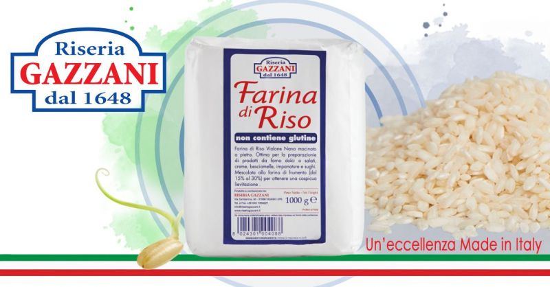 RISERIA GAZZANI - Offerta Vendita online Farina di Riso priva di glutine prodotto Italiano
